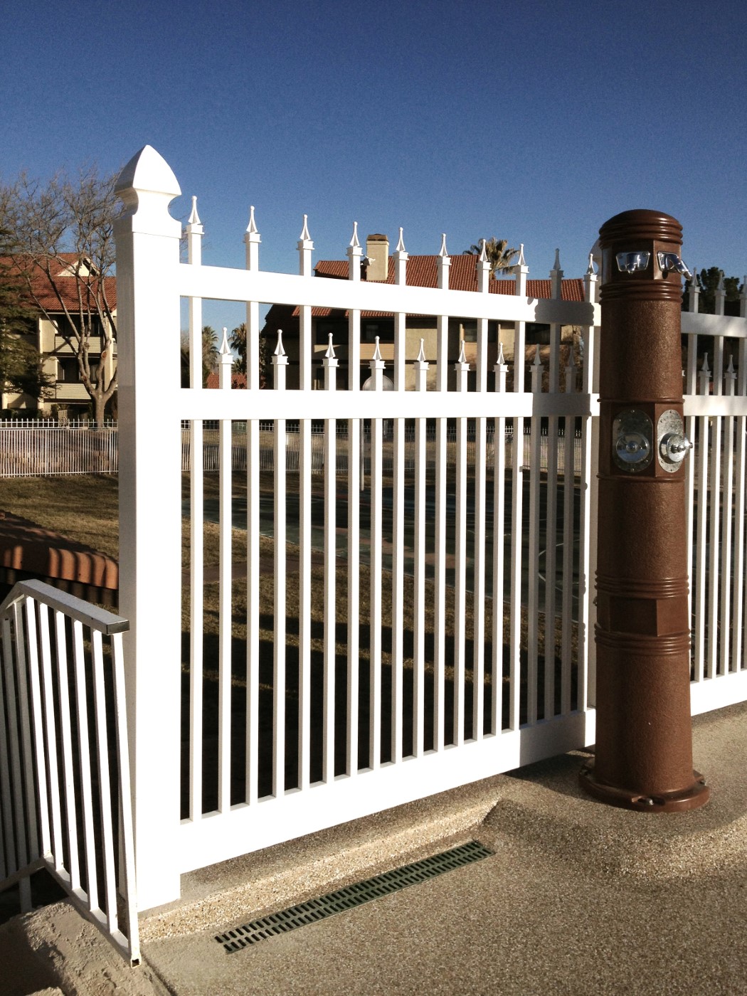 White Ornamental Vinyl Fence